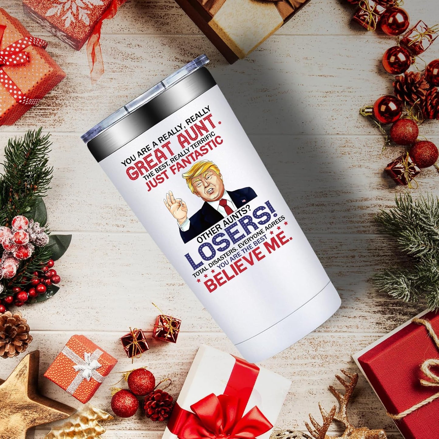 Aunt Gifts - Christmas Gifts for Aunts - Best Aunt Ever Gift - Auntie Gift Ideas - 20Oz Tumbler Cup