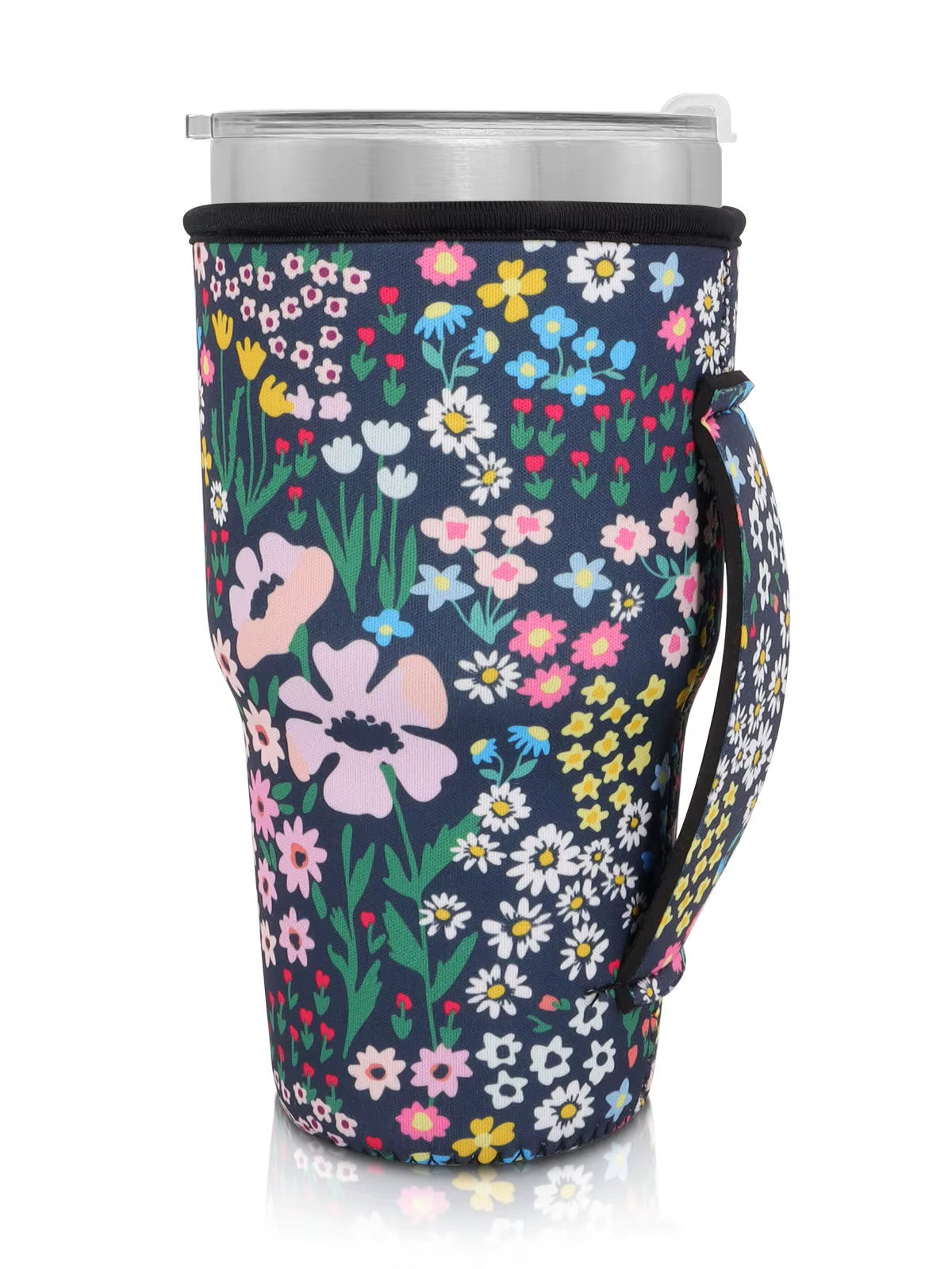 1Pack Reusable Iced Coffee Cup Sleeve Neoprene Insulated Sleeves Cup Cover Holder Idea for 30Oz-32Oz Tumbler Cup