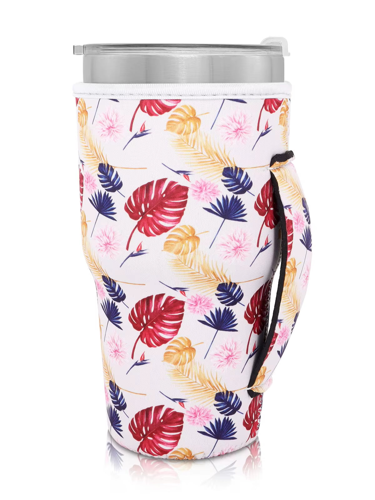 1Pack Reusable Iced Coffee Cup Sleeve Neoprene Insulated Sleeves Cup Cover Holder Idea for 30Oz-32Oz Tumbler Cup