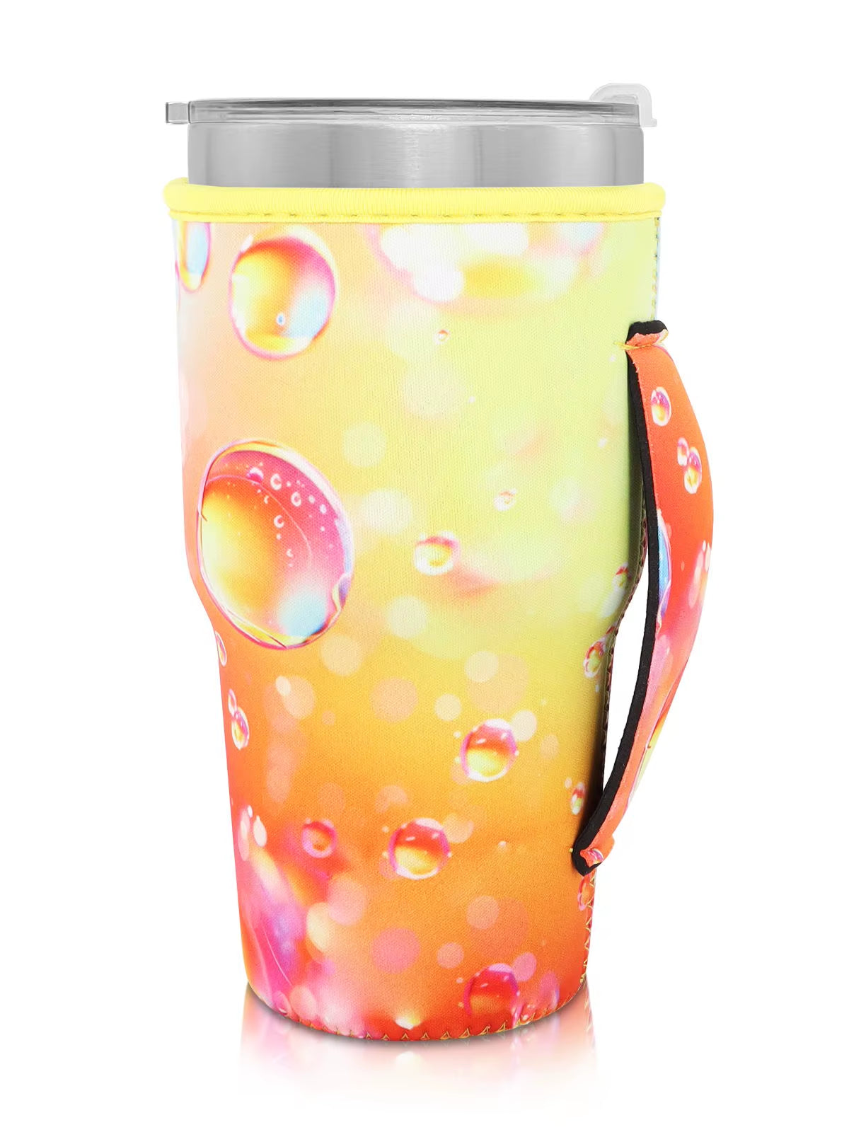 1Pack Reusable Iced Coffee Cup Sleeve Neoprene Insulated Sleeves Cup Cover Holder Idea for 30Oz-32Oz Tumbler Cup
