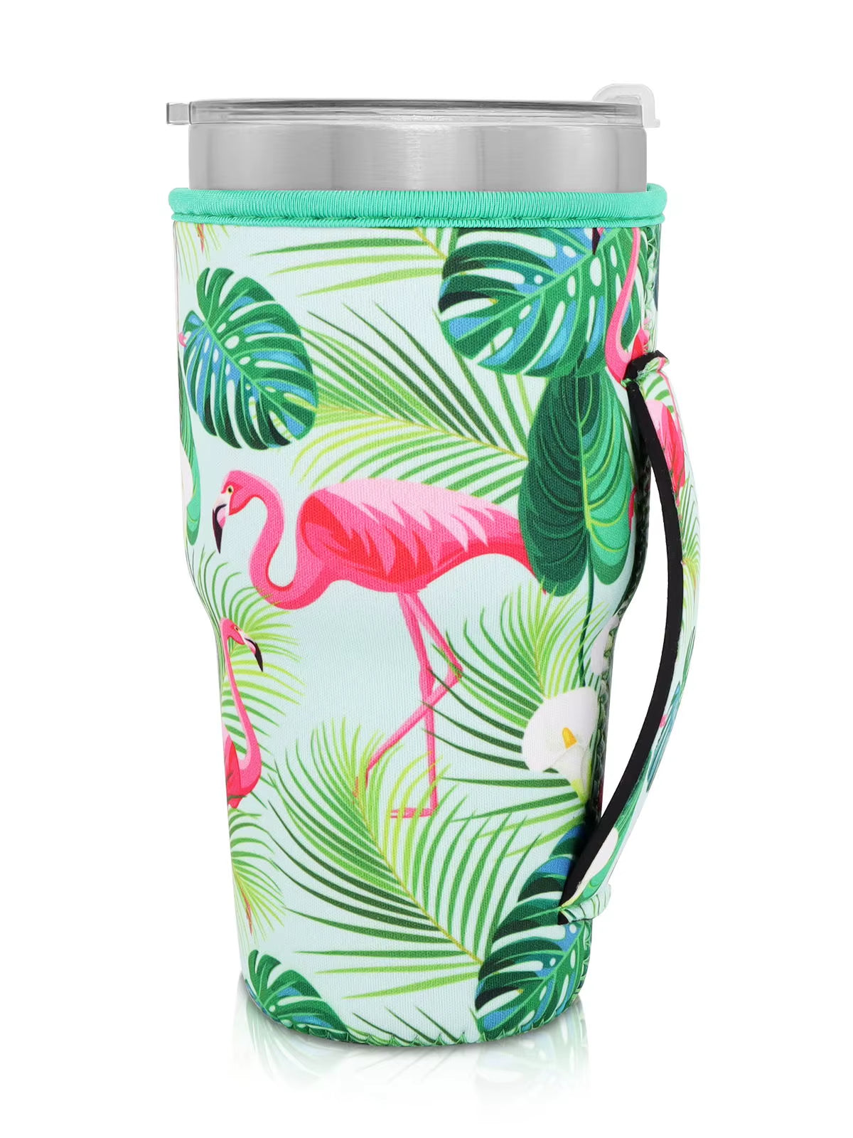 1Pack Reusable Iced Coffee Cup Sleeve Neoprene Insulated Sleeves Cup Cover Holder Idea for 30Oz-32Oz Tumbler Cup