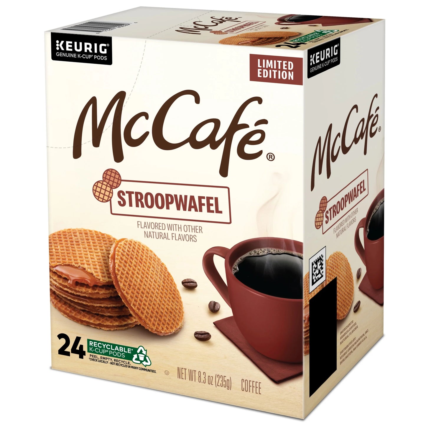 , Stroopwafel Light Roast K-Cup Coffee Pods, 24 Count