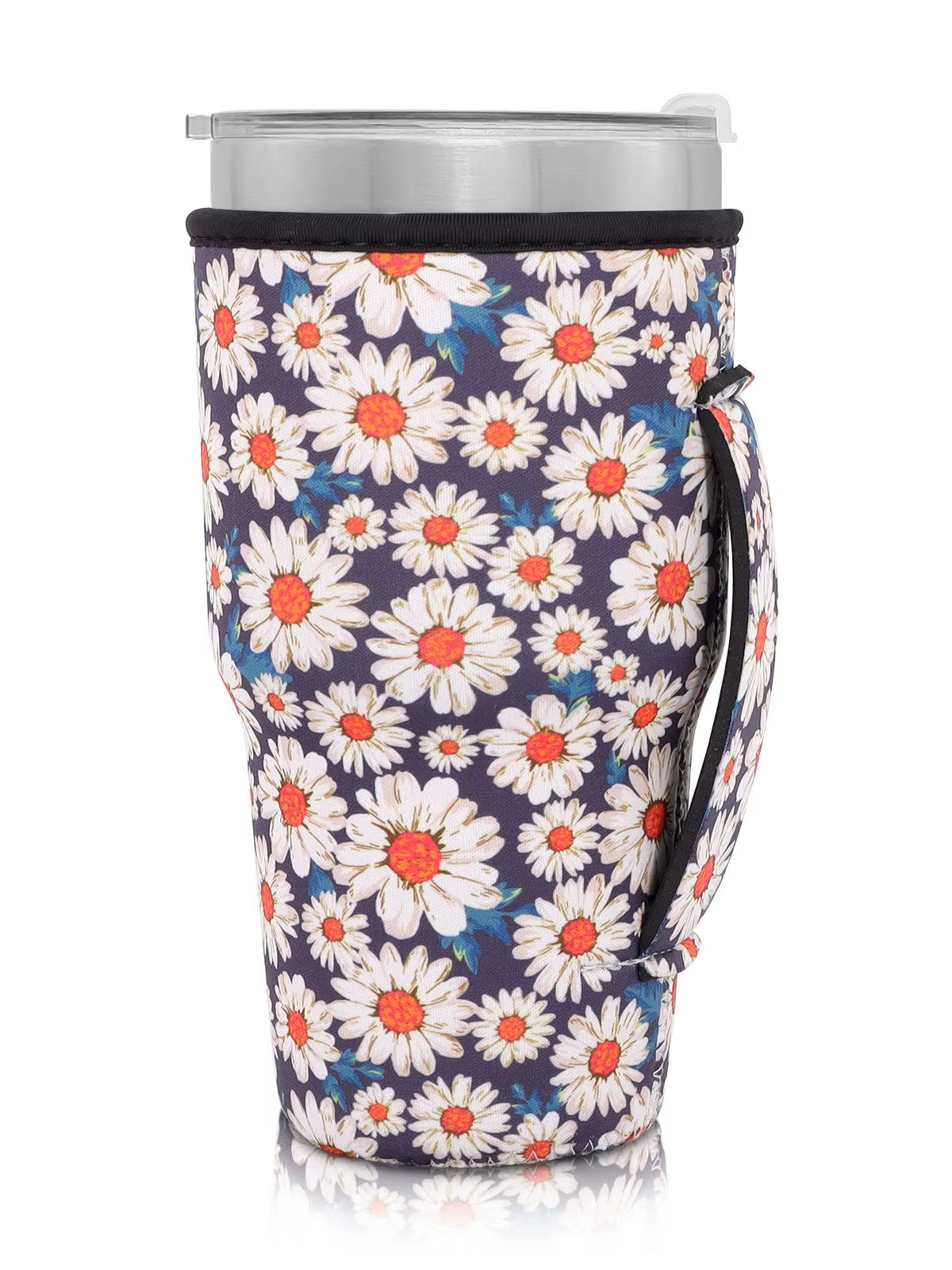 1Pack Reusable Iced Coffee Cup Sleeve Neoprene Insulated Sleeves Cup Cover Holder Idea for 30Oz-32Oz Tumbler Cup