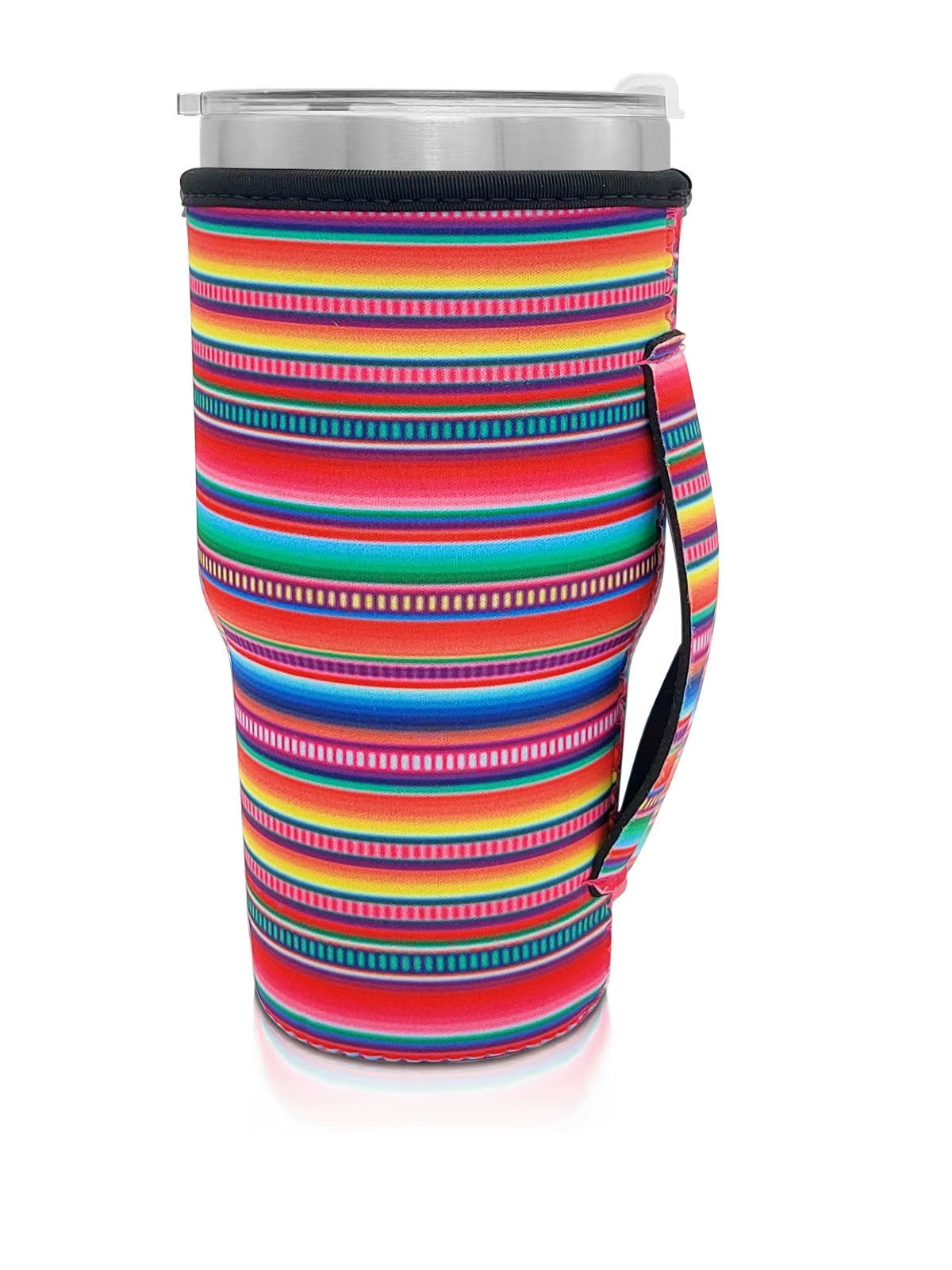 1Pack Reusable Iced Coffee Cup Sleeve Neoprene Insulated Sleeves Cup Cover Holder Idea for 30Oz-32Oz Tumbler Cup