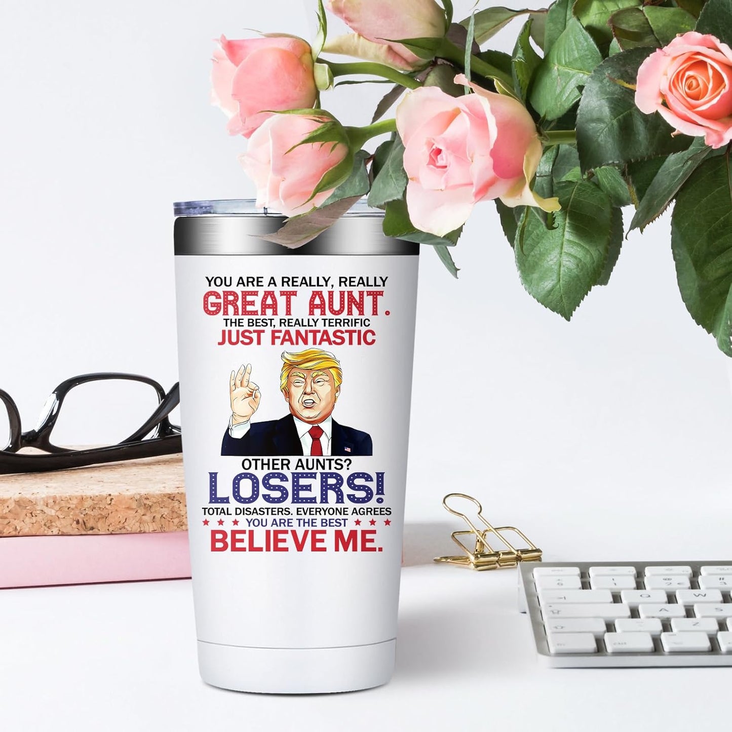 Aunt Gifts - Christmas Gifts for Aunts - Best Aunt Ever Gift - Auntie Gift Ideas - 20Oz Tumbler Cup
