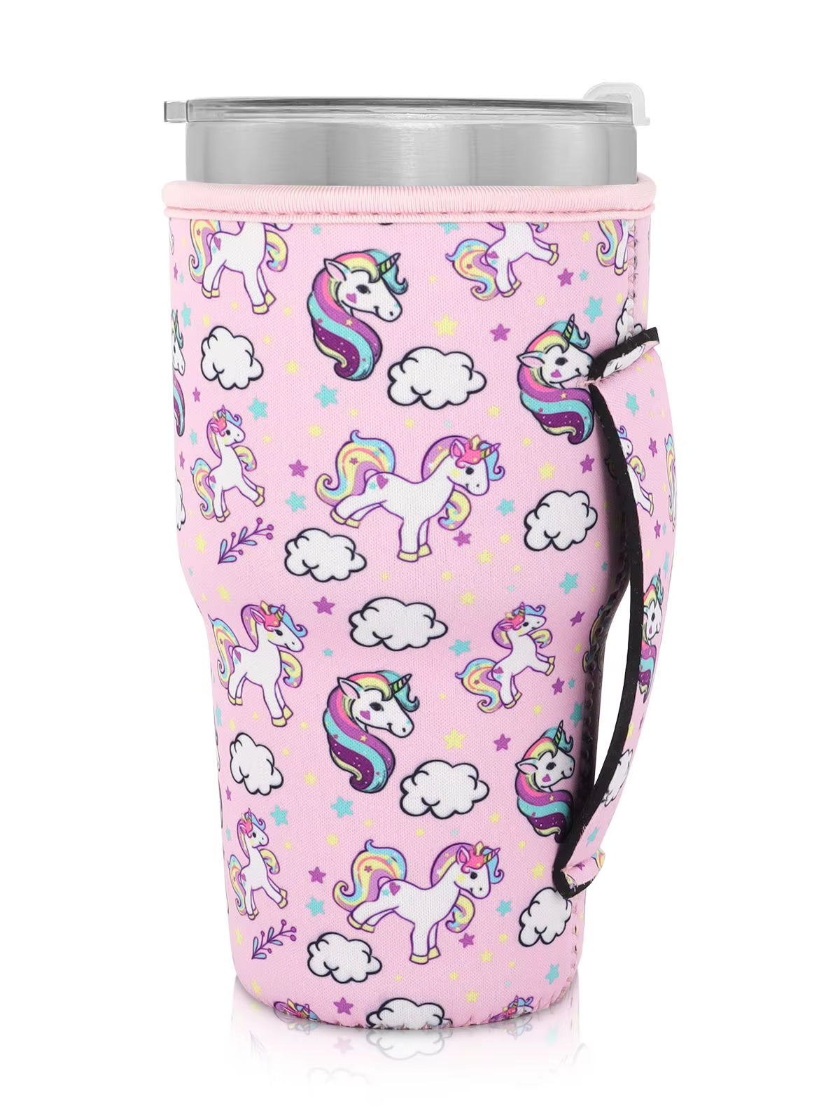 1Pack Reusable Iced Coffee Cup Sleeve Neoprene Insulated Sleeves Cup Cover Holder Idea for 30Oz-32Oz Tumbler Cup