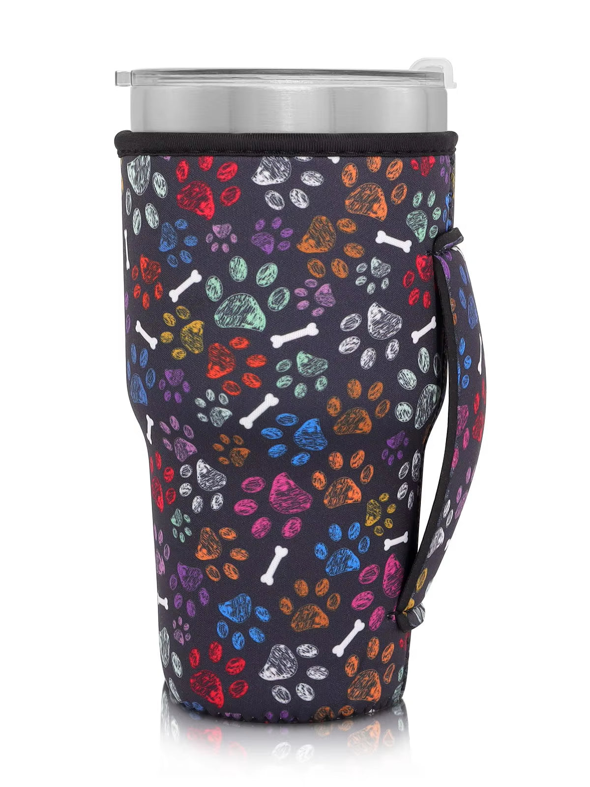1Pack Reusable Iced Coffee Cup Sleeve Neoprene Insulated Sleeves Cup Cover Holder Idea for 30Oz-32Oz Tumbler Cup