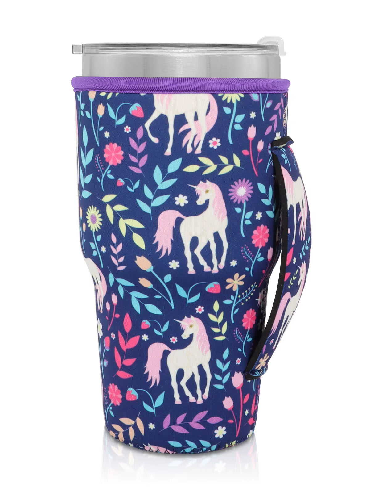 1Pack Reusable Iced Coffee Cup Sleeve Neoprene Insulated Sleeves Cup Cover Holder Idea for 30Oz-32Oz Tumbler Cup