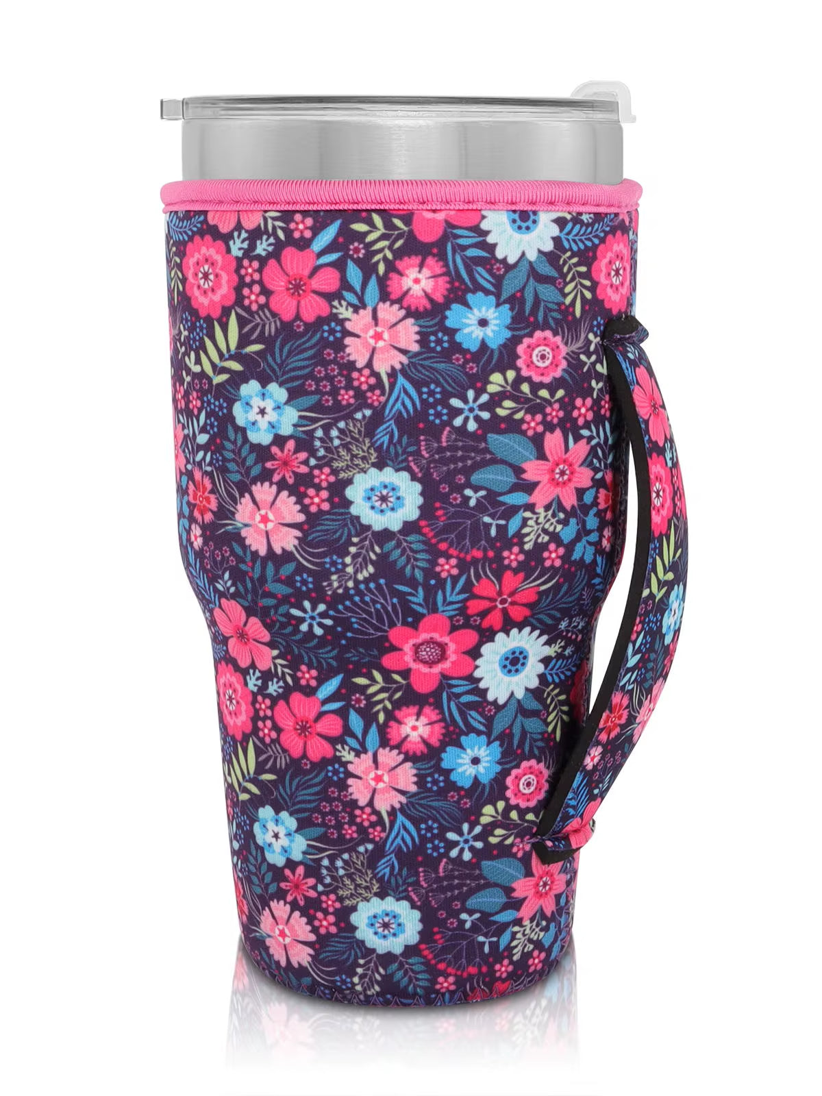 1Pack Reusable Iced Coffee Cup Sleeve Neoprene Insulated Sleeves Cup Cover Holder Idea for 30Oz-32Oz Tumbler Cup