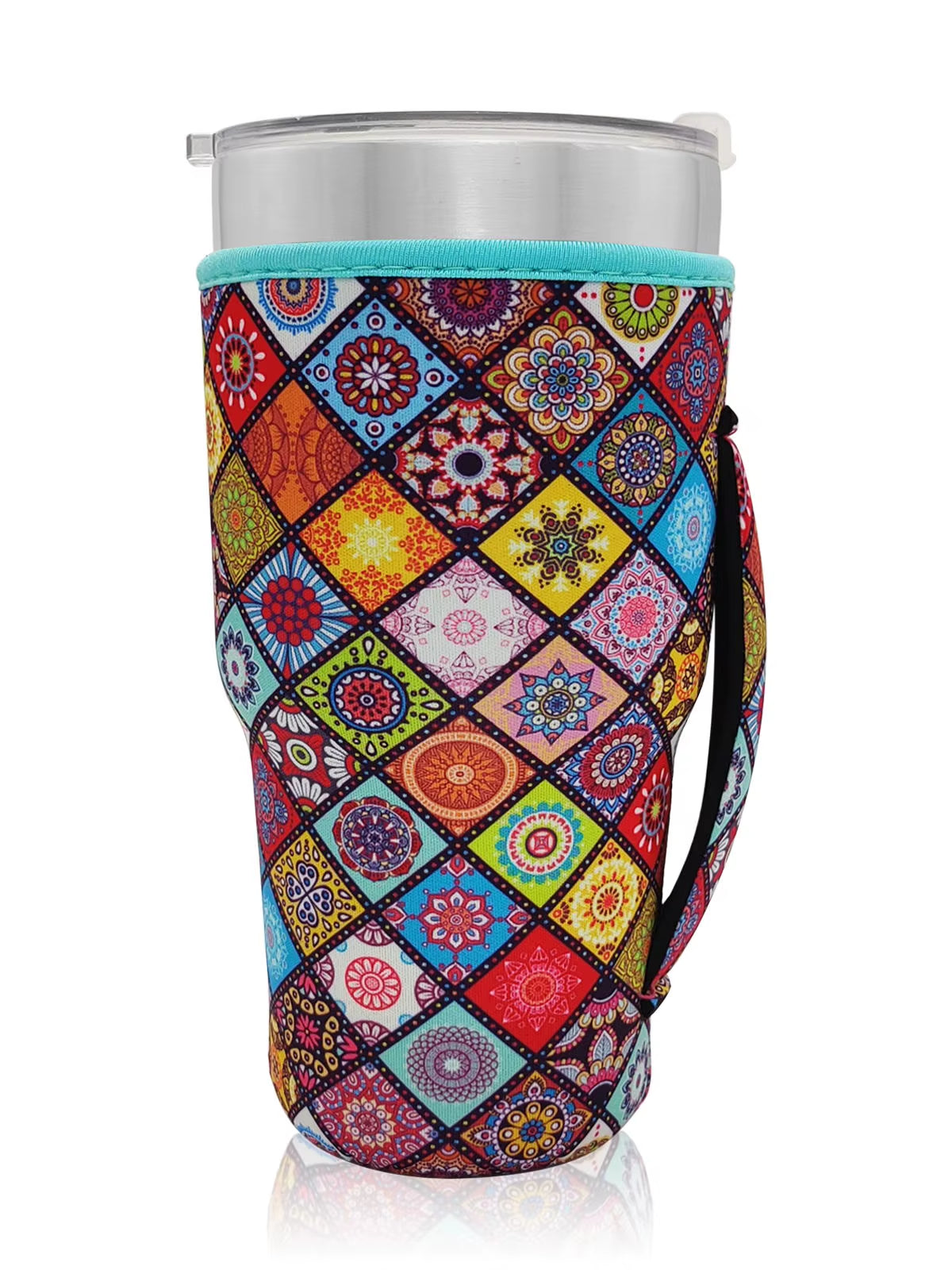 1Pack Reusable Iced Coffee Cup Sleeve Neoprene Insulated Sleeves Cup Cover Holder Idea for 30Oz-32Oz Tumbler Cup