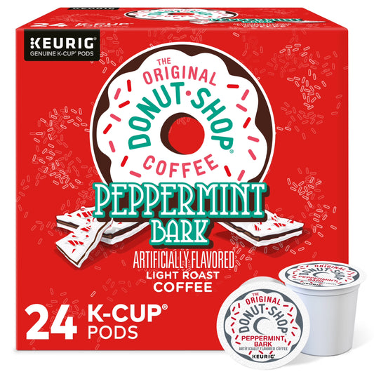 , Peppermint Bark Light Roast K-Cup Coffee Pods, 24 Count