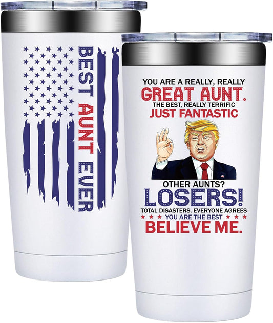 Aunt Gifts - Christmas Gifts for Aunts - Best Aunt Ever Gift - Auntie Gift Ideas - 20Oz Tumbler Cup