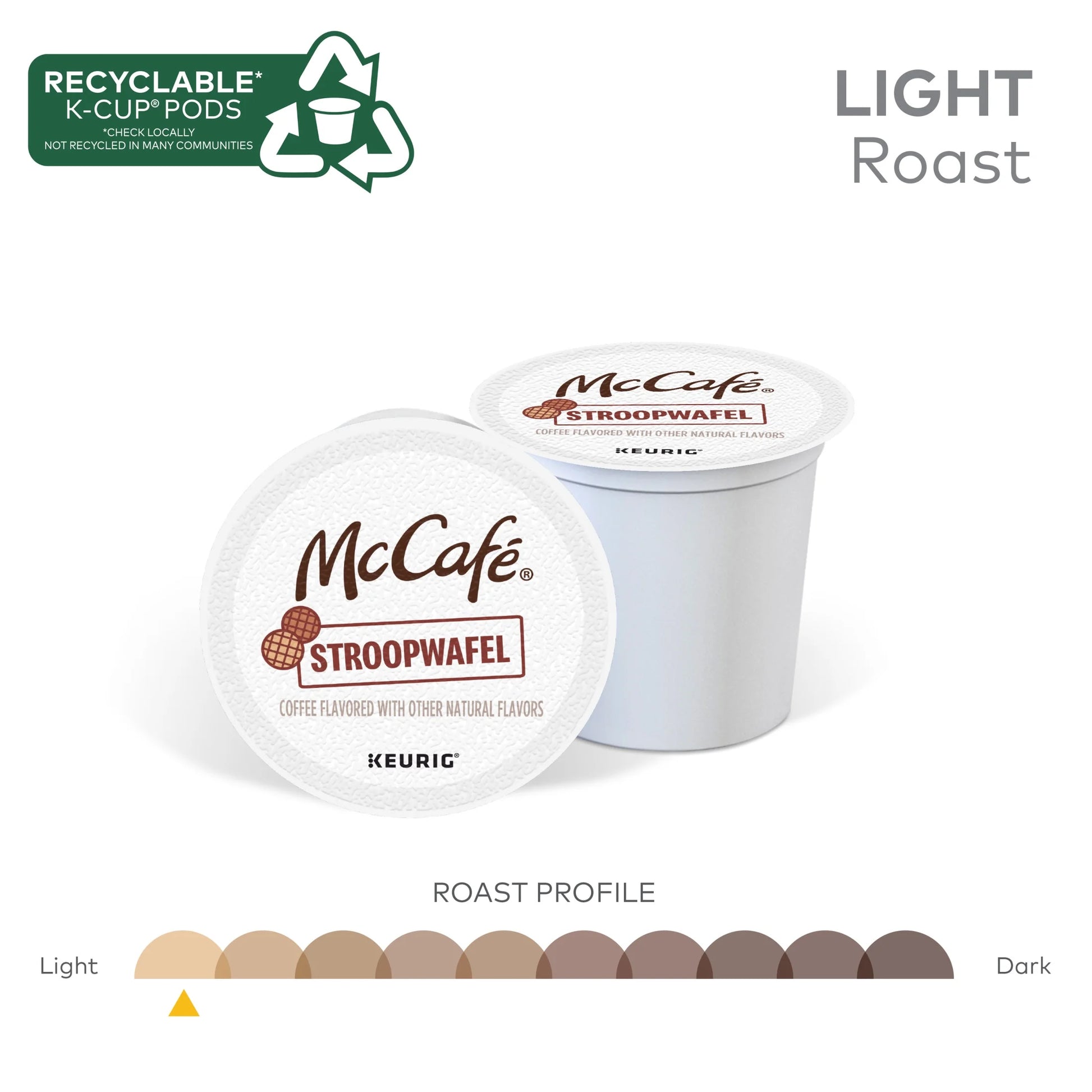 , Stroopwafel Light Roast K-Cup Coffee Pods, 24 Count